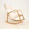 Vintage Swedish Rocking Chair in Satin Birch, 1960s, Image 3