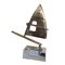 Vintage Brutalist Aluminium and Bronze Boat Sculpture by David Marshall, 1980s 4