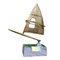 Vintage Brutalist Aluminium and Bronze Boat Sculpture by David Marshall, 1980s 1