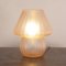Lampe de Bureau Rosa Mushroom en Verre de Murano Satiné avec Décoration à Rayures, Italie 4