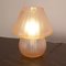 Lampe de Bureau Rosa Mushroom en Verre de Murano Satiné avec Décoration à Rayures, Italie 3