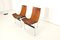 T-Chairs in Leather by Ross Littell for Laverne International, 1950s, Set of 2 4