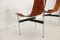 T-Chairs in Leather by Ross Littell for Laverne International, 1950s, Set of 2 8