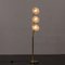Stehlampe aus Muranoglas & Messing mit 3 Glasschirmen, Italien, 1970er 2
