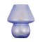 Blue Murano Glass Mushroom Table Lamp, Italy 1