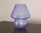 Mushroom Tischlampe aus blauem Muranoglas, Italien 5