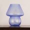 Blue Murano Glass Mushroom Table Lamp, Italy 6