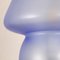 Lámpara de mesa hongo de cristal de Murano azul, Italia, Imagen 9