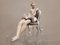 Bailarina de porcelana sentada en una silla Lladró, España, años 60, Imagen 11