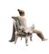 Bailarina de porcelana sentada en una silla Lladró, España, años 60, Imagen 3
