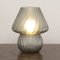 Grey Murano Glass Mushroom Table Lamp, Italy 3