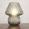 Lámpara de mesa hongo de cristal de Murano gris, Italia, Imagen 6
