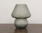 Lámpara de mesa hongo de cristal de Murano gris, Italia, Imagen 4