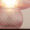 Lámpara de mesa hongo de cristal de Murano rosa, Italia, Imagen 10