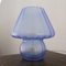 Blue Murano Glass Mushroom Table Lamp, Italy, Image 7