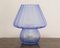 Blue Murano Glass Mushroom Table Lamp, Italy 2