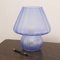 Blue Murano Glass Mushroom Table Lamp, Italy 8