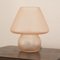 Mushroom Tischlampe aus rosa Muranoglas, Italien 5