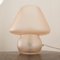 Lampe de Bureau Champignon Rose en Verre de Murano, Italie 4
