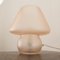 Pink Murano Glass Mushroom Table Lamp, Italy 4