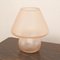 Pink Murano Glass Mushroom Table Lamp, Italy 7