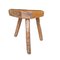 Antique Wood Stool with Three Legs 1