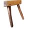 Antique Wood Stool with Three Legs 4