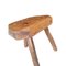 Antique Wood Stool with Three Legs 5