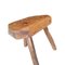 Antique Wood Stool with Three Legs, Image 5