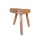 Antique Wood Stool with Three Legs 2