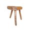 Antique Wood Stool with Three Legs, Image 2