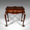 Antique English Silver Display Table in Walnut, Image 1