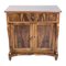 19th Century Biedermeier Walnut Console Half Cabinet 1