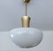 Lámpara colgante Bauhaus Art Déco de vidrio, años 50, Imagen 3