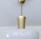 Lámpara colgante Bauhaus Art Déco de vidrio, años 50, Imagen 10