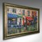 Parisian Street Scene, 1990s, Large Oil on Canvas, Framed, Image 2