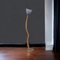 Lámpara de pie italiana curvada de madera, años 80, Imagen 6
