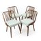 Dining Chairs in Bent Dark Oak from Jitona, Former Czechoslovakia, 1960s, Set of 4, Image 14