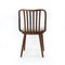 Dining Chairs in Bent Dark Oak from Jitona, Former Czechoslovakia, 1960s, Set of 4 10