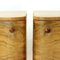 Art Deco Bedside Tables in Walnut Veneer, Former Czechoslovakia, 1940s, Set of 2 10