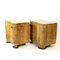 Art Deco Bedside Tables in Walnut Veneer, Former Czechoslovakia, 1940s, Set of 2 6