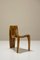 Vintage French Three-Legged Side Chair in Wood, 1970s 1