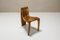 Vintage French Three-Legged Side Chair in Wood, 1970s 8