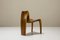 Vintage French Three-Legged Side Chair in Wood, 1970s 6
