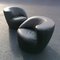 Leather Nautilus Lounge Chairs by Vladimir Kagan for Directional USA, 1970s, Set of 2 1