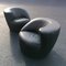 Leather Nautilus Lounge Chairs by Vladimir Kagan for Directional USA, 1970s, Set of 2, Image 1