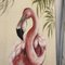 Flamingoes, 1970s, Canvas Paintings, Set of 2 2