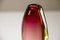 Rote & Gelbe Murano Sommerso Vase von Flavio Poli für Seguso Vetri d'Arte, 1960er 7