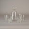 Pre-War Glass Decanter with Glasses, 1930s, Set of 7 1