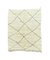 Modern Moroccan Traditional White Beni Area Wool Rug 1